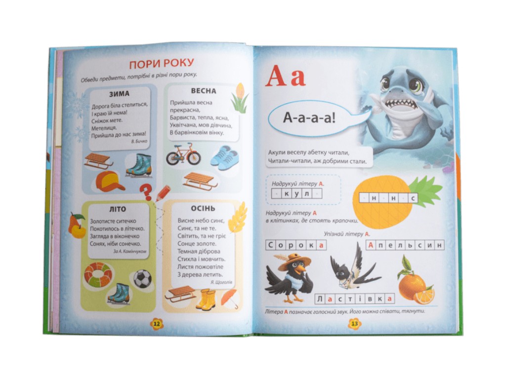 Книга "Буквар", Ласка Карина, Наочні посібники