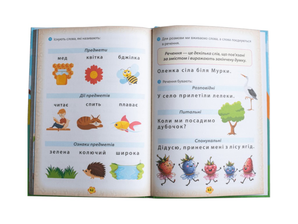 Книга "Буквар", Ласка Карина, Наочні посібники