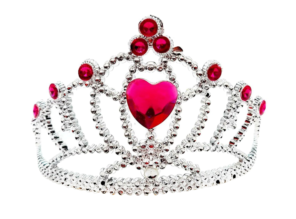 Карнавальна корона з червоним камінням