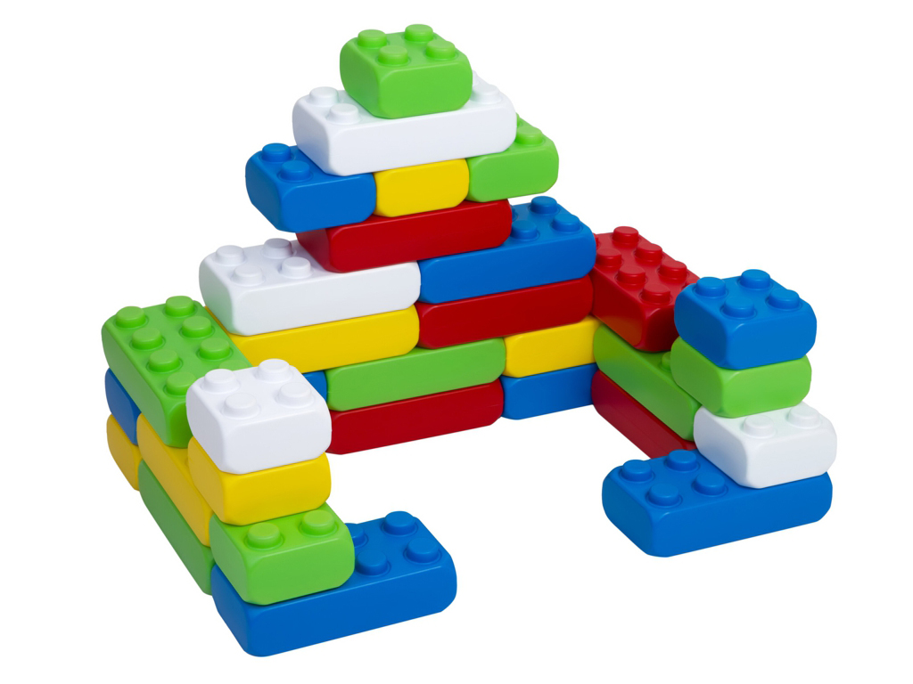 Конструктор большие блоки Mega Brick Bamsic №3, 25,5 см, большие детали, BAMSIC