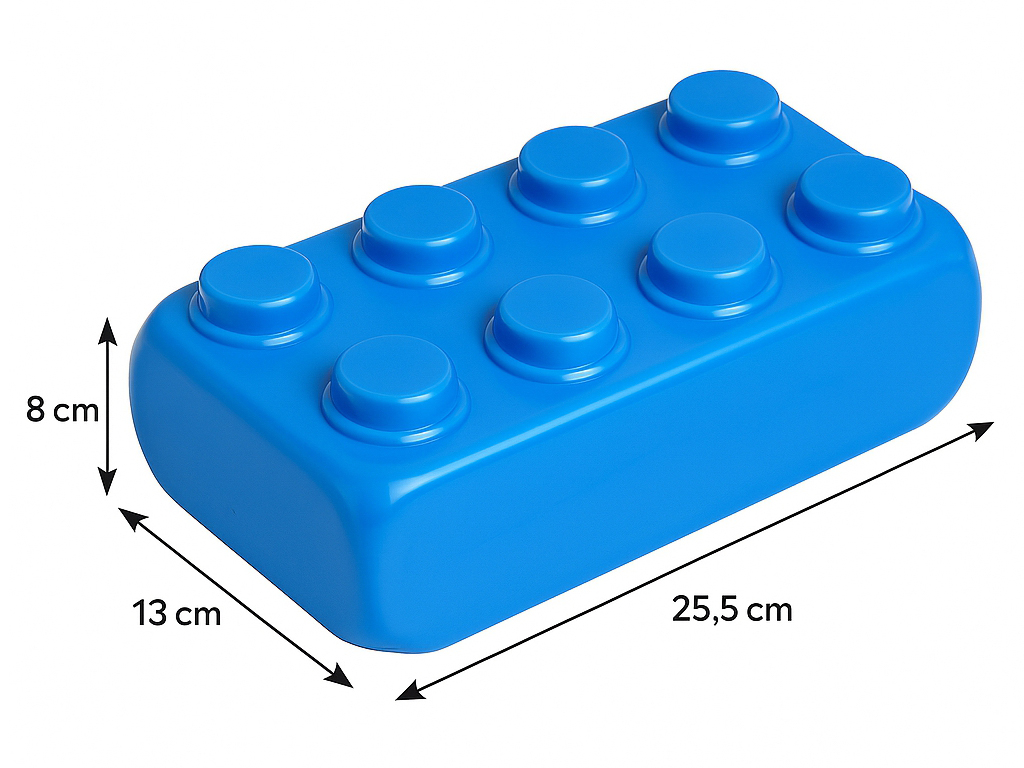 Конструктор большие блоки Mega Brick Bamsic №3, 25,5 см, большие детали, BAMSIC