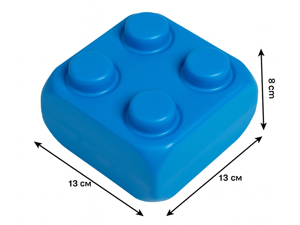 Конструктор большие блоки Mega Brick Bamsic №3, 25,5 см, большие детали, BAMSIC