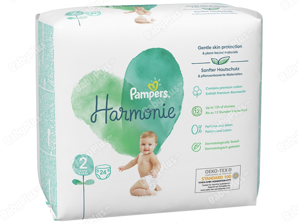 Подгузники Pampers Harmonie Mini, Размер 2 (4-8кг) 24шт