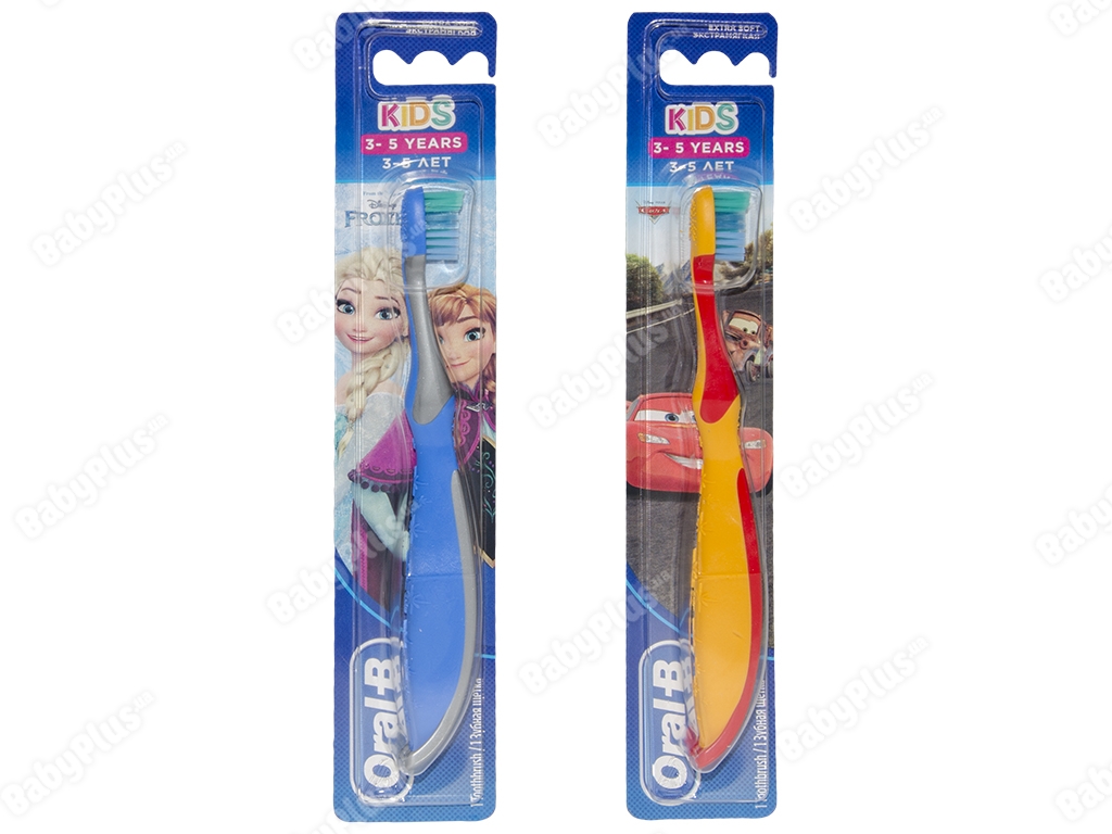Зубная щетка Oral-B Kids для детей (3-5) Cars/Frozen Экстра мягкая 1шт