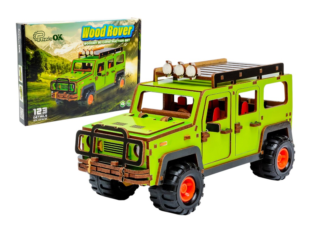 Дерев'яний 3D-конструктор Wood Rover, PuzzleOk Puz-00951