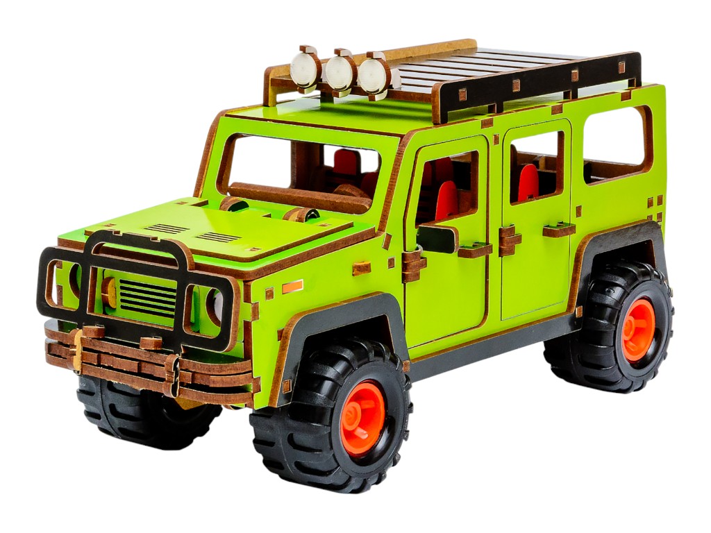 Дерев'яний 3D-конструктор Wood Rover, PuzzleOk Puz-00951