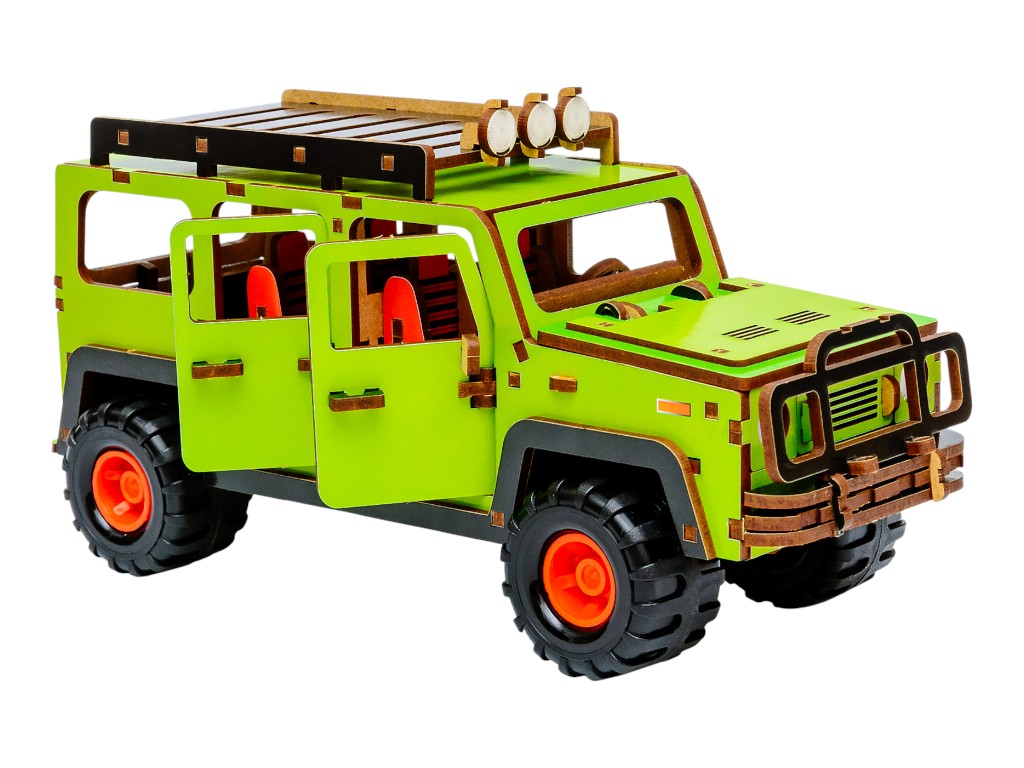 Дерев'яний 3D-конструктор Wood Rover, PuzzleOk Puz-00951