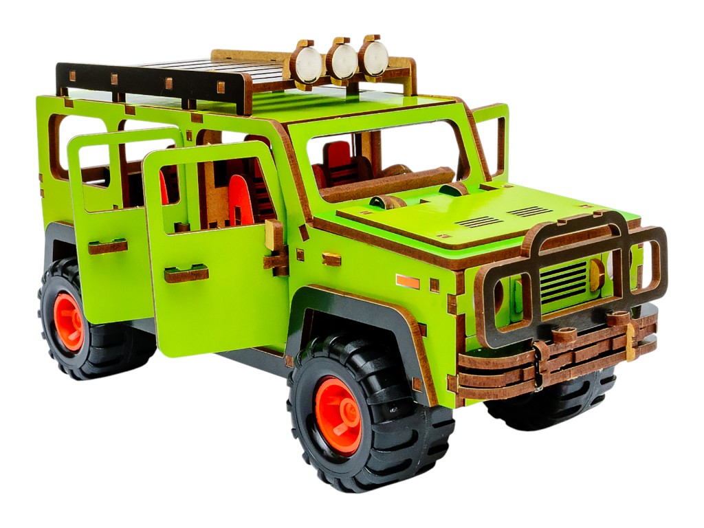 Дерев'яний 3D-конструктор Wood Rover, PuzzleOk Puz-00951