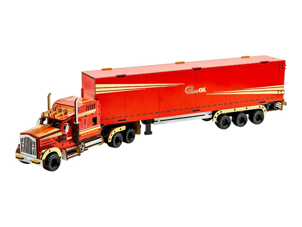 Деревянный 3D конструктор Wood Truck, PuzzleOk Puz-00952