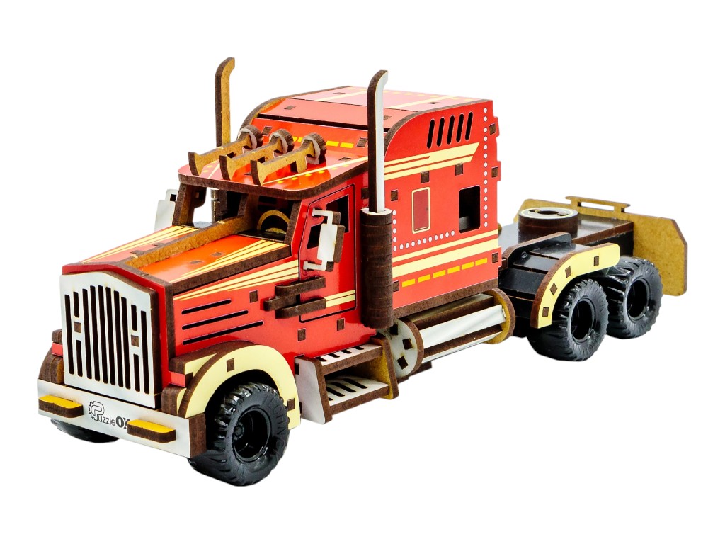 Деревянный 3D конструктор Wood Truck, PuzzleOk Puz-00952