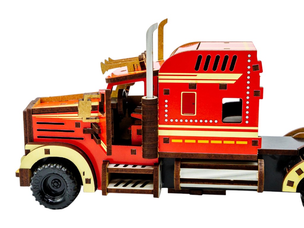 Деревянный 3D конструктор Wood Truck, PuzzleOk Puz-00952