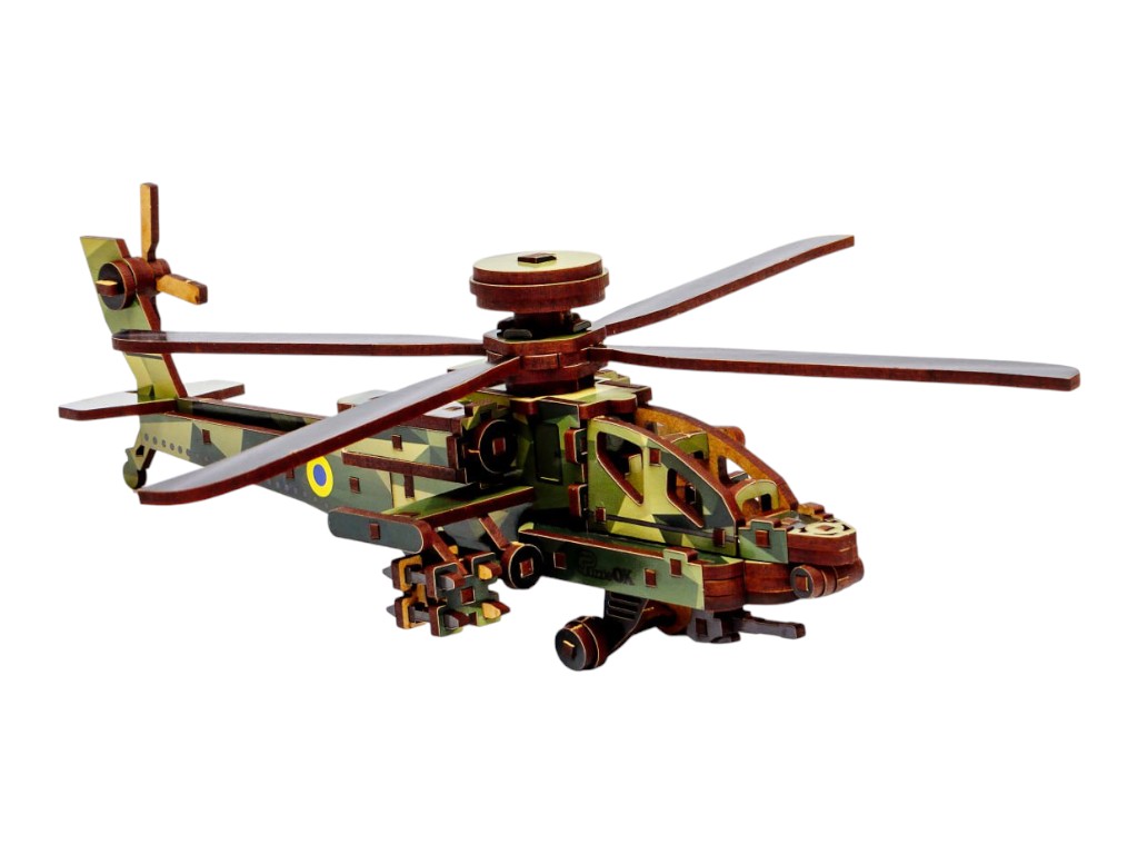 Дерев'яний конструктор Sky Chopper, PuzzleOk Puz-00954