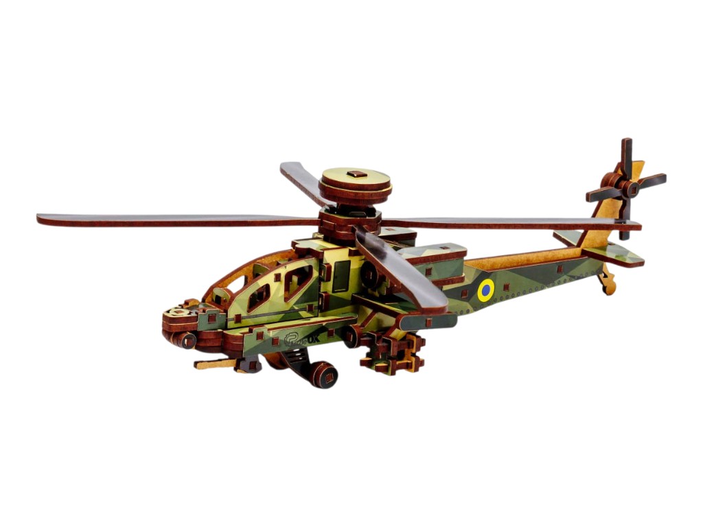 Дерев'яний конструктор Sky Chopper, PuzzleOk Puz-00954
