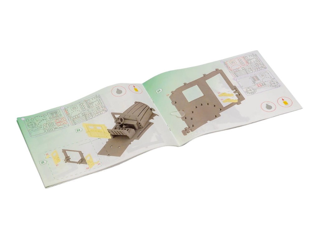 Дерев'яний конструктор Retro Car, PuzzleOk Puz-00955