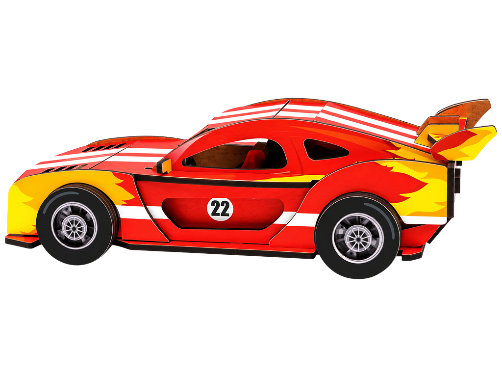 Дерев’яний 3D конструктор «Red Flame», 131 деталь