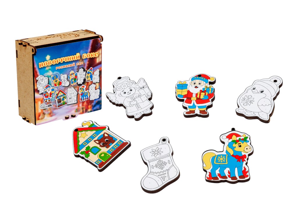 Новогодний бокс «Раскрась сам», PuzzleOk 01236