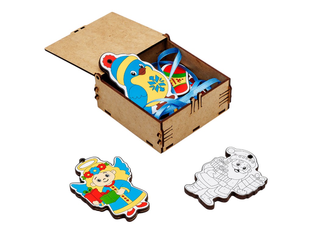 Новогодний бокс «Раскрась сам», PuzzleOk 01236