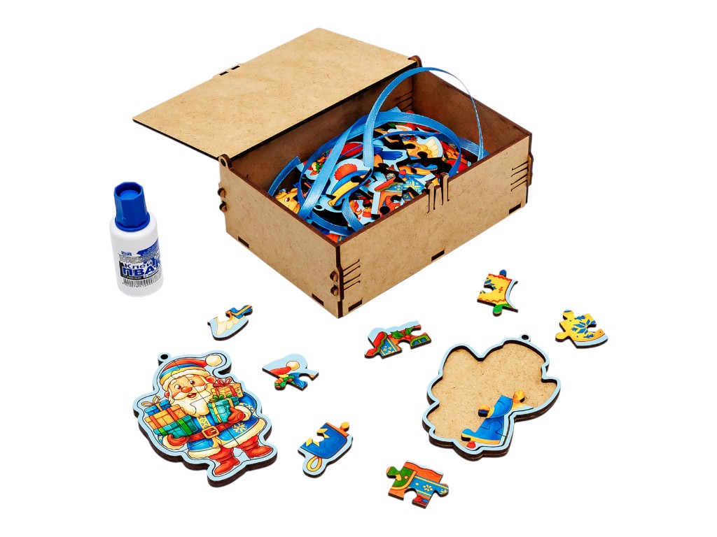Новогодний бокс «Составь сам», 6 деталей, PuzzleOk Puz-01237