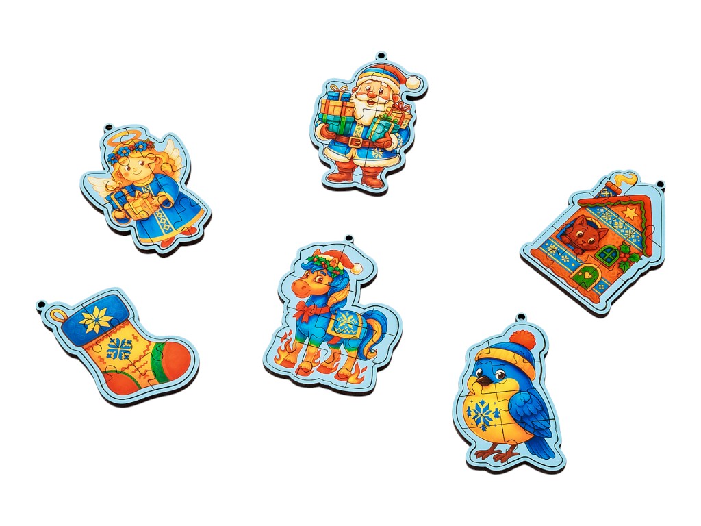 Новогодний бокс «Составь сам», 6 деталей, PuzzleOk Puz-01237