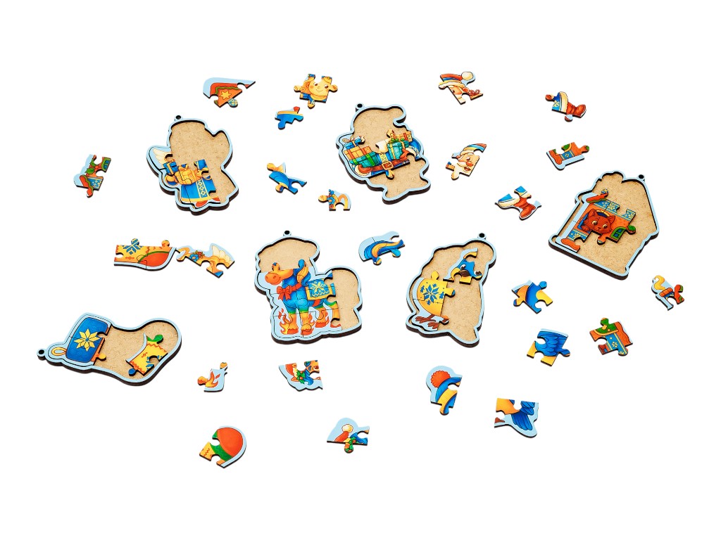 Новогодний бокс «Составь сам», 6 деталей, PuzzleOk Puz-01237