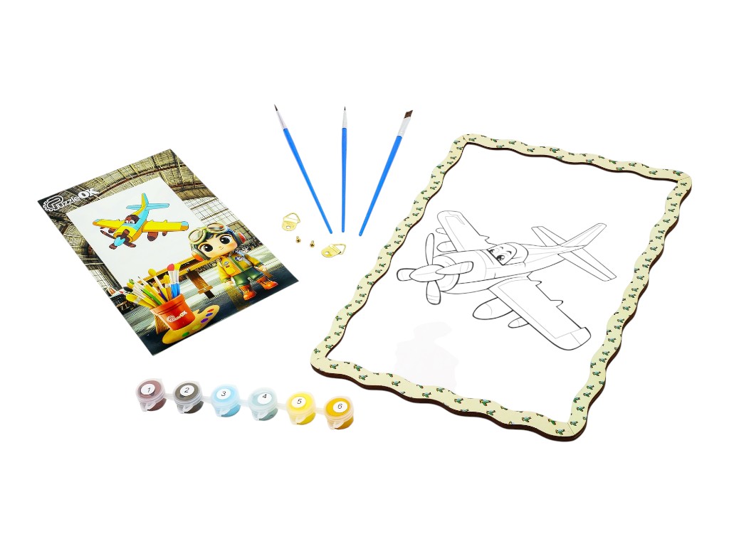 Набір для розпису «Літачок», формат А4, PuzzleOk