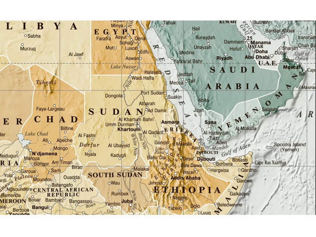 Карта мира политическая World 88x60 см, глянцевая бумага