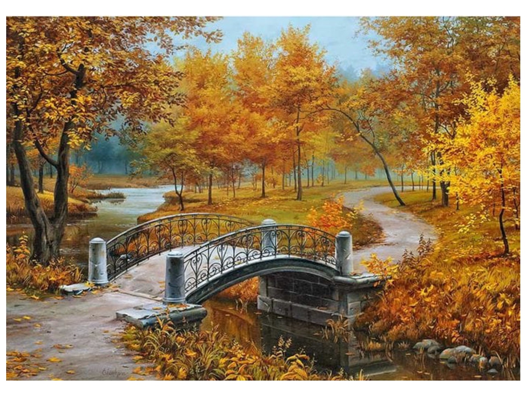 Купити Пазли Осінь в старому парку, 1000 елементів, Cherry