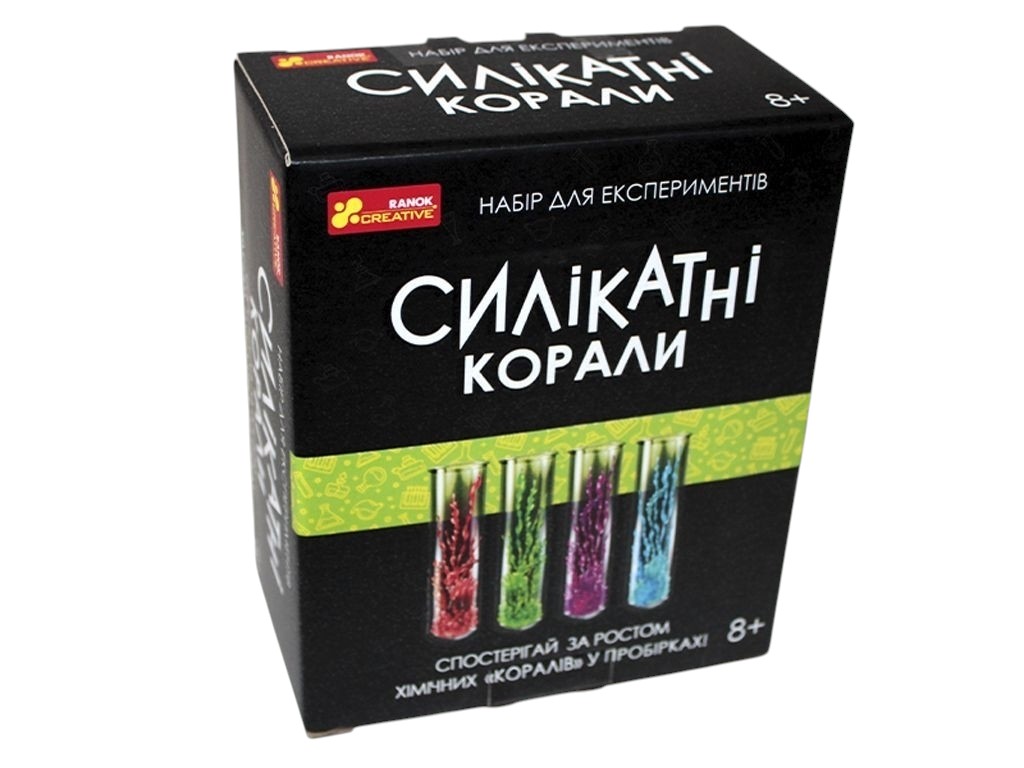 Набір для експериментів, Силікатні корали, Ranok Creative