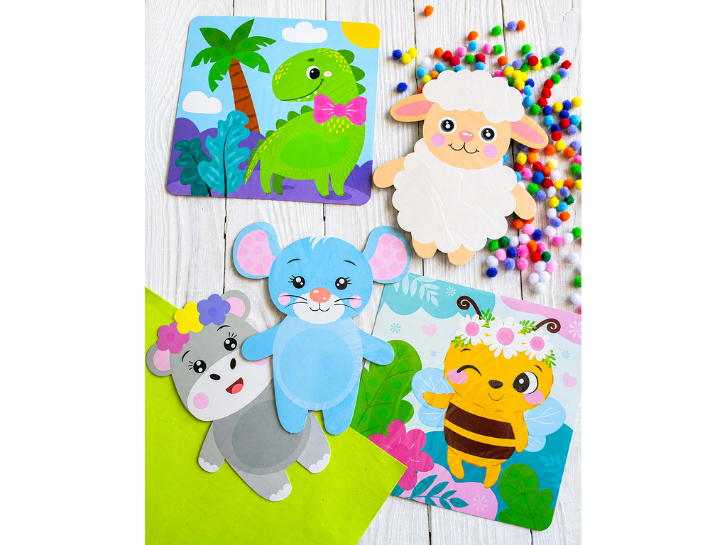 Большой набор для творчества. Pompon Art, Дракончик, Ranok Creative 10100693У