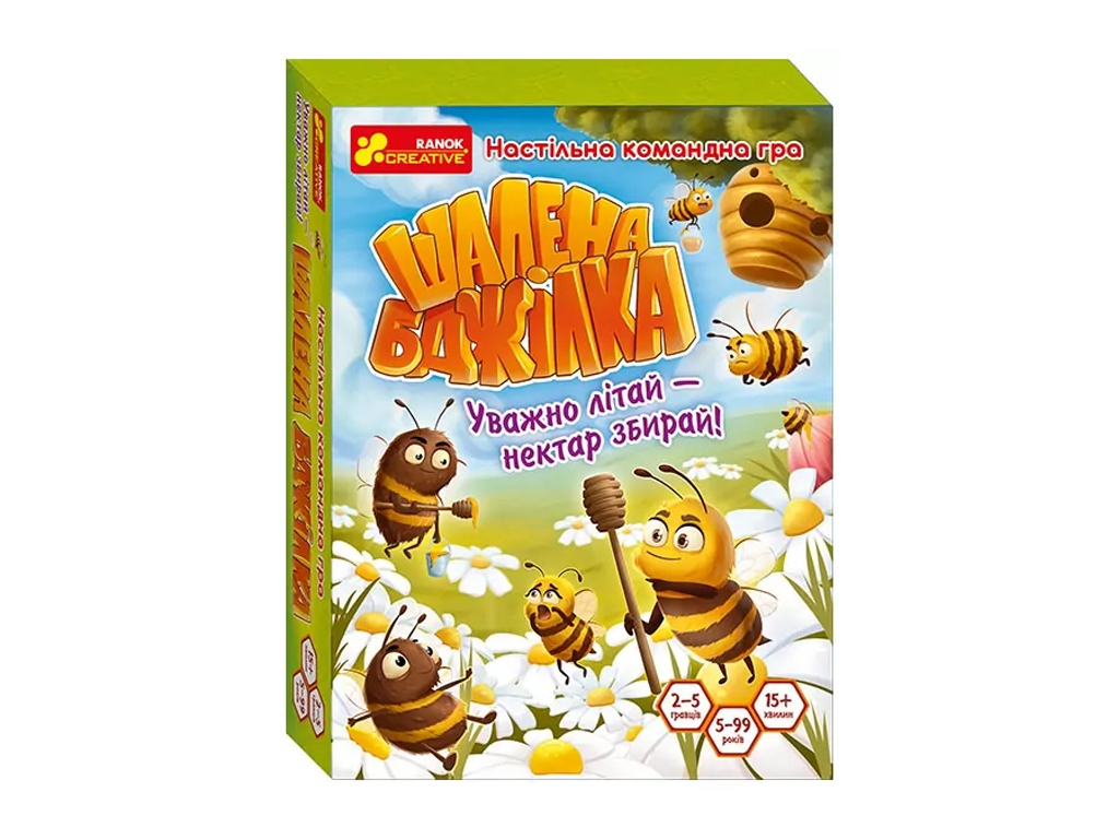 Настольная игра командная Безумная пчелка, 11 см, сбор нектара, Ranok Creative