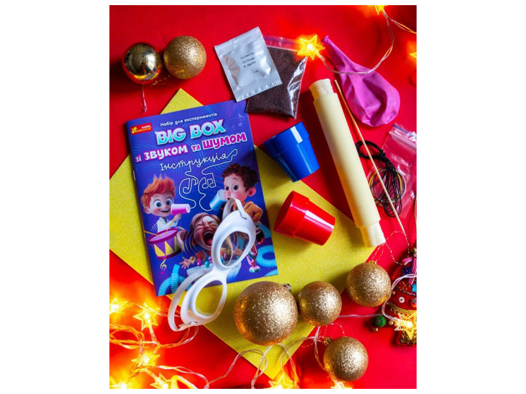 Набір для експериментів досліди звуку Big Box зі звуком і шумом, 8+, Ranok Creative