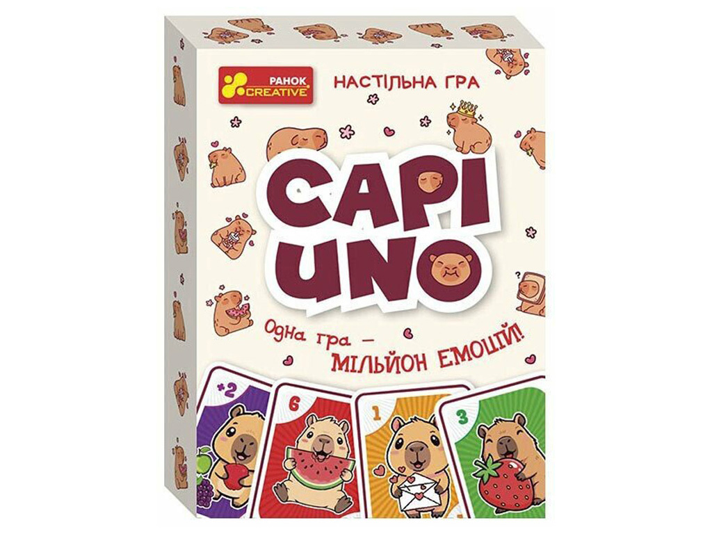 Настольная игра карточная Capiuno-Капиуно, 11 см, со специальными картами, Ranok Creative