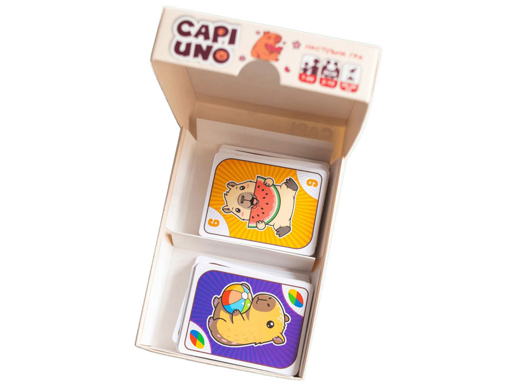 Настольная игра карточная Capiuno-Капиуно, 11 см, со специальными картами, Ranok Creative