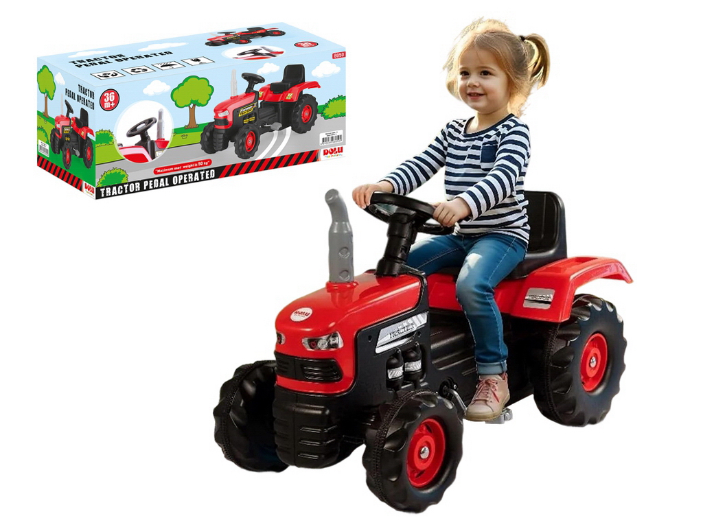 Каталка педальна Трактор, DOLU Toy Factory