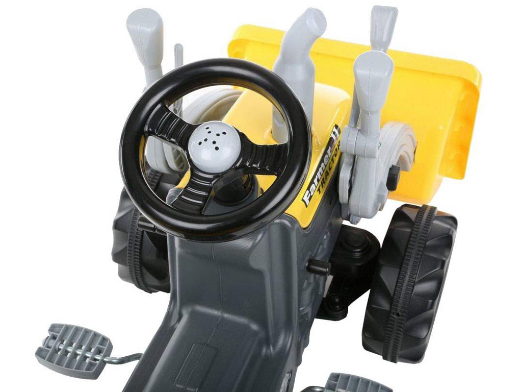 Каталка педальна Трактор-екскаватор, DOLU Toy Factory