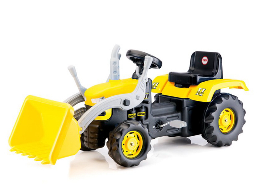Каталка педальна Трактор-екскаватор, DOLU Toy Factory