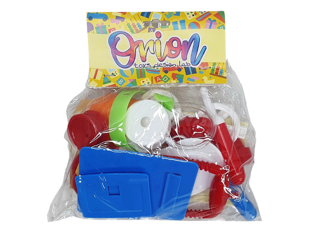 Игровой набор врача с инструментами 914 v.2, 12 предметов, со стетоскопом, ORION