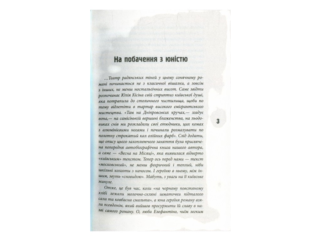 Роман, "Элефантина", Юлия Кисина, Фабула