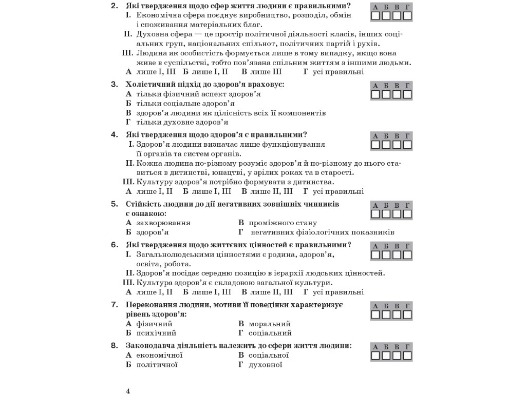 Робочий зошит "Основи здоров’я", 9 клас, О. Тагліна, Ранок