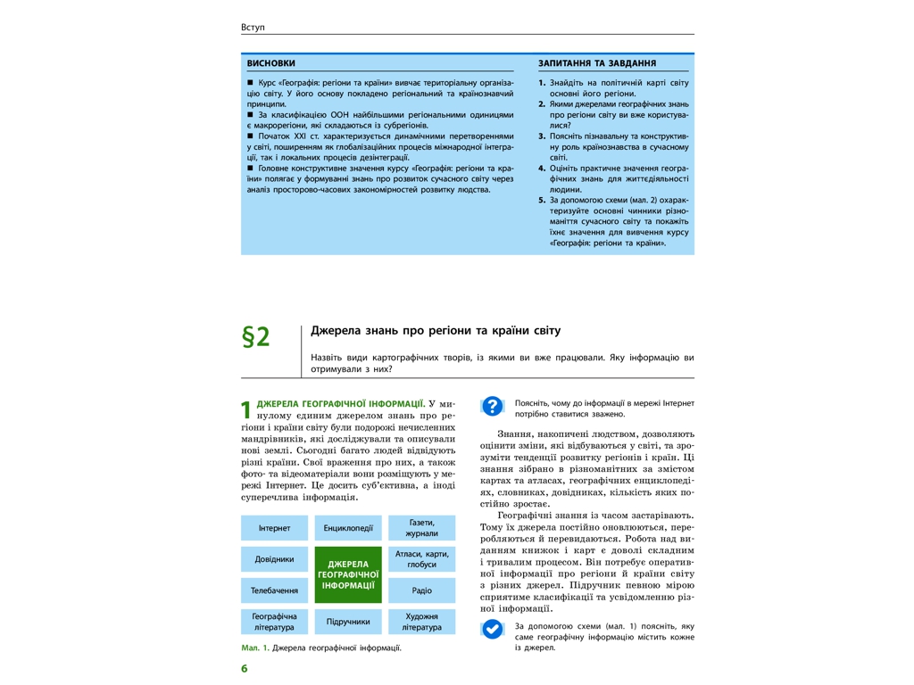 Географія. Профільний рівень. Підручник 10 клас, Г. Довгань, Ранок