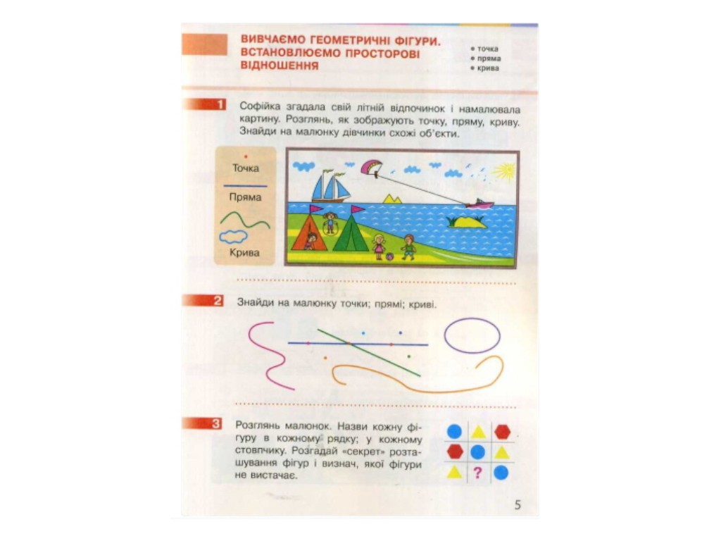 Підручник "Математика", 1 клас НУШ, С. Скворцова, О. Онопрієнко, Ранок