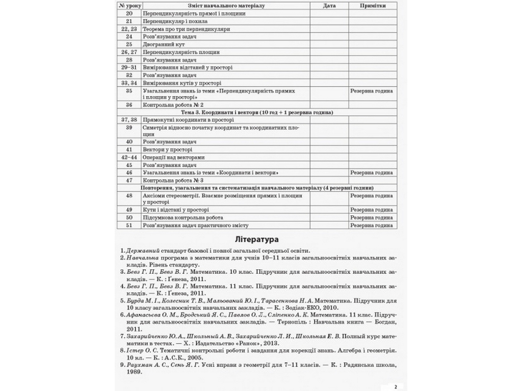Посібник "Геометрія. 10 клас. Рівень стандарту", серія "Мій конспект", О.О. Старова, Основа