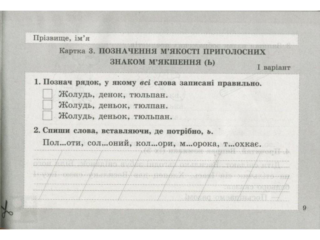 НУШ Діагностичні картки з української мови. 2 клас, Шевчук, Літера ЛТД