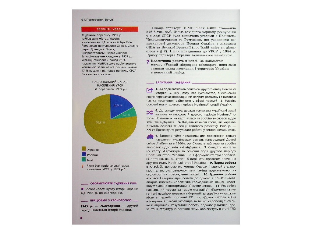 Учебник "История Украины", 11 класс профильный уровень, О. Гисем, О. Мартынюк, Ранок