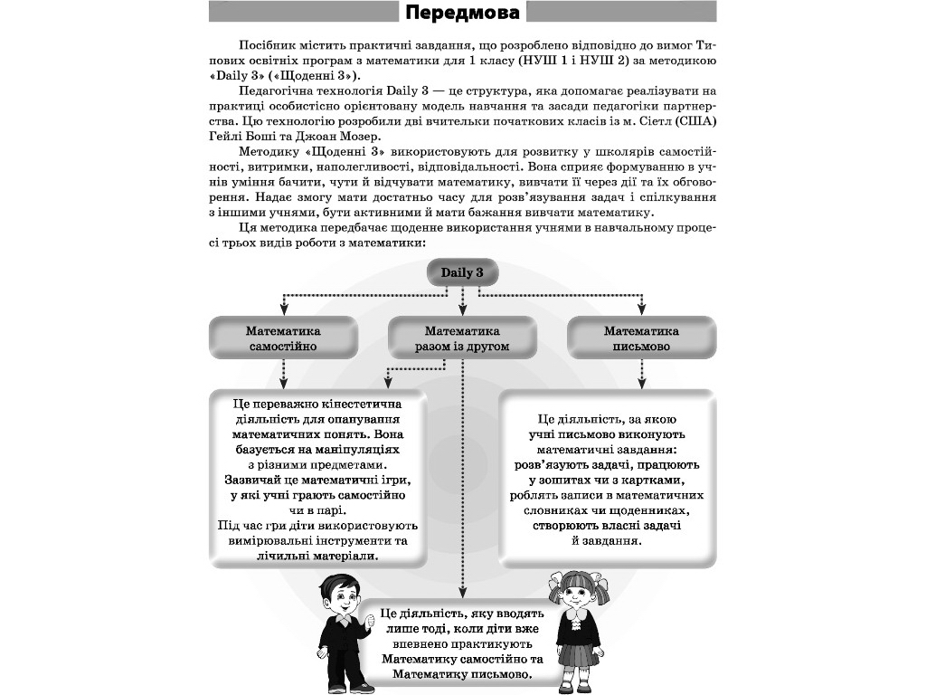 Посібник “Щоденні 3”, 1 клас, частина 1, О. Кашуба, О. Кулаченко, Основа