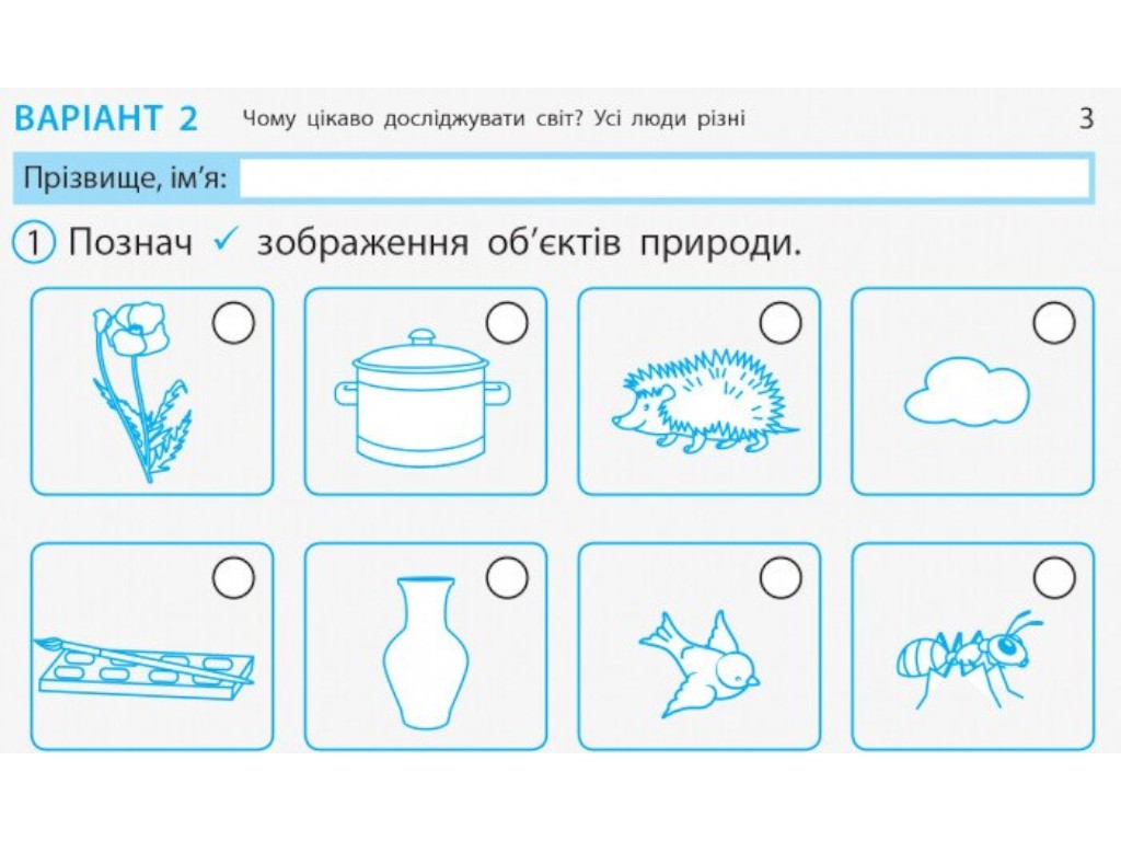 НУШ ДИДАКТА Я исследую мир. 1 класс. Отрывные карточки к учебнику Ирины Грущинской, Ранок