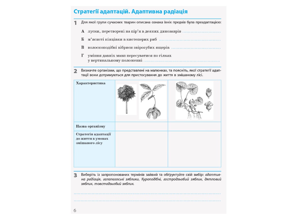 Робочий зошит "Біологія і екологія. 11 клас. Рівень стандарту", К. Задорожний, Ранок