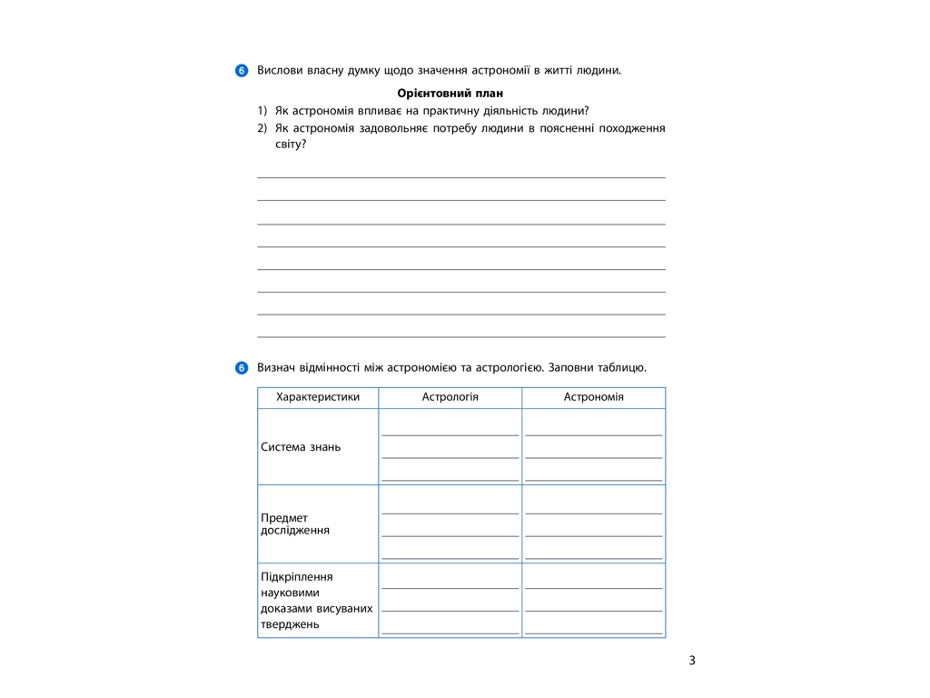 Робочий зошит "Астрономія. 11 клас", М. Пришляк, Ранок