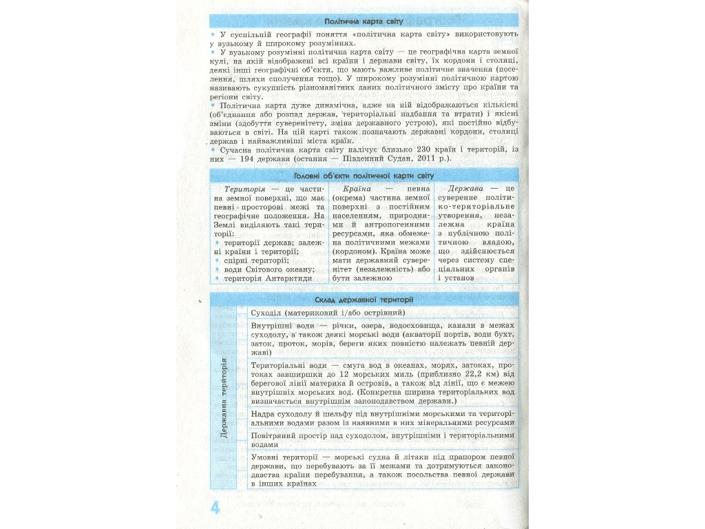 Рятівник "Географія у визначеннях таблицях і схемах", 10-11 класи, Г. Д. Довгань, Ранок