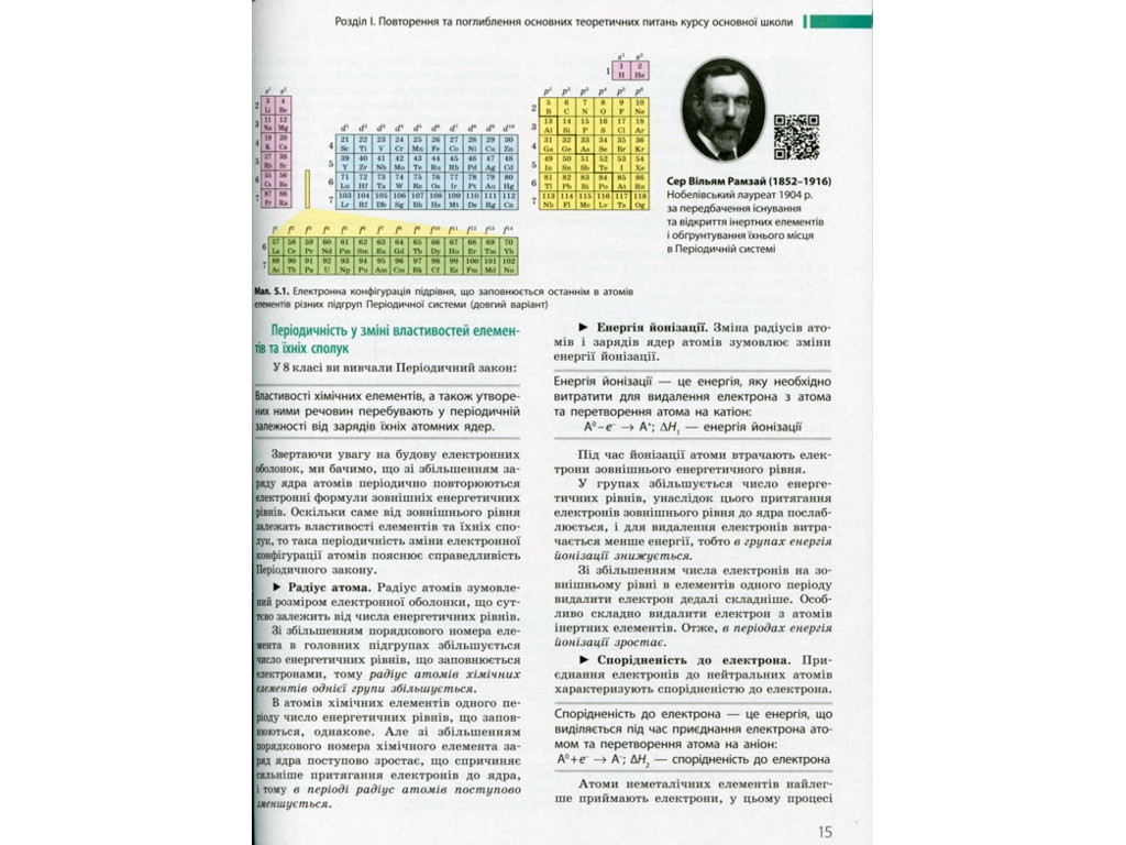 Учебник "Химия. Профильный уровень", 11 класс, О. Григорьевич, Ранок